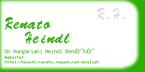 renato heindl business card